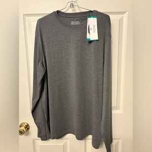 NWT Boston Traders Long sleeve Tee shirt - Gray  - XL